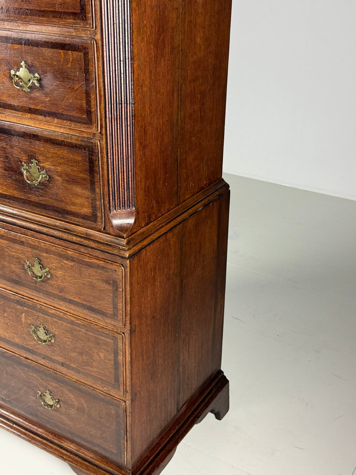 English Oak Tallboy Chest on Chest, c. 1800, photo 17