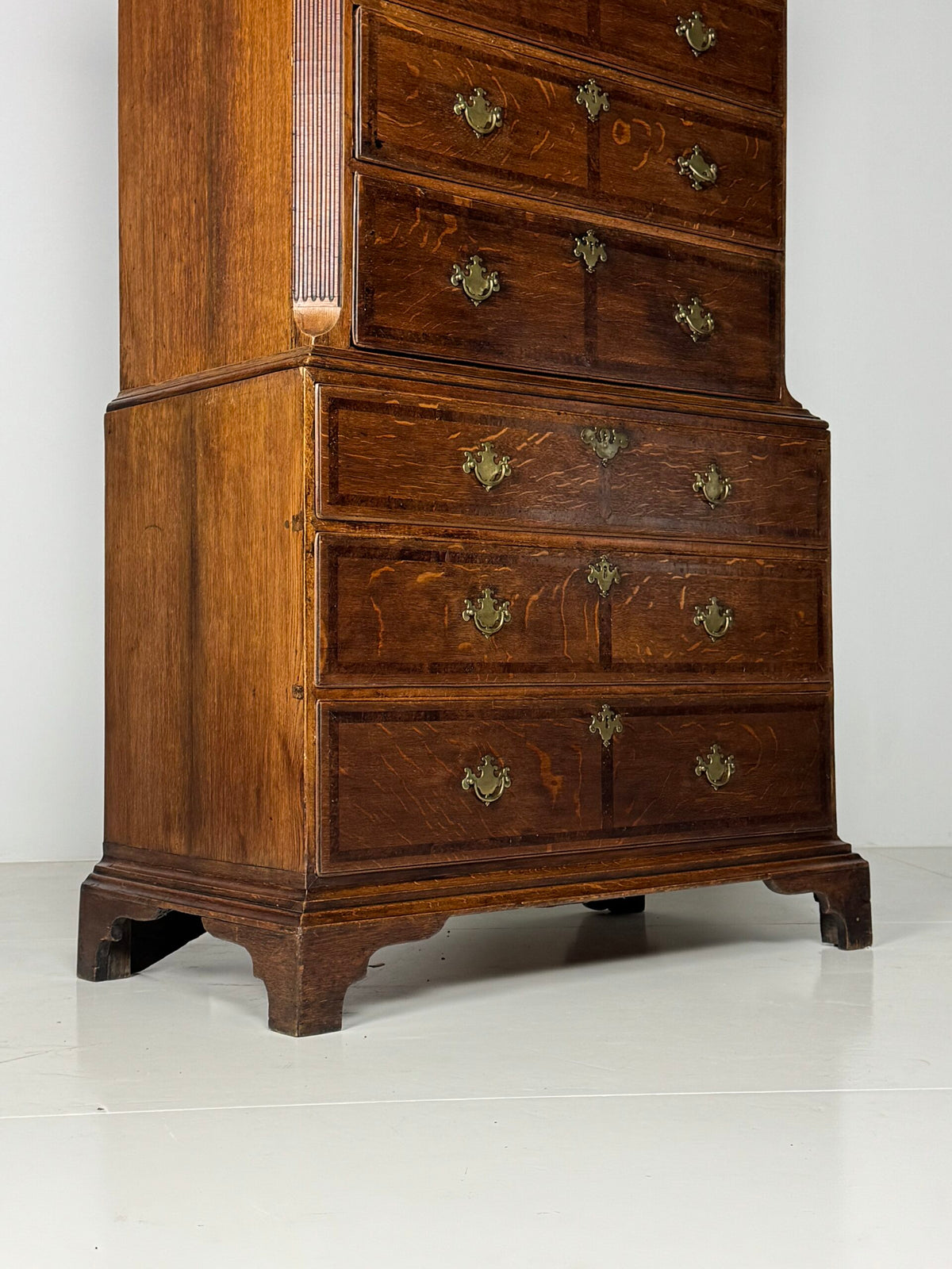 English Oak Tallboy Chest on Chest, c. 1800, photo 6