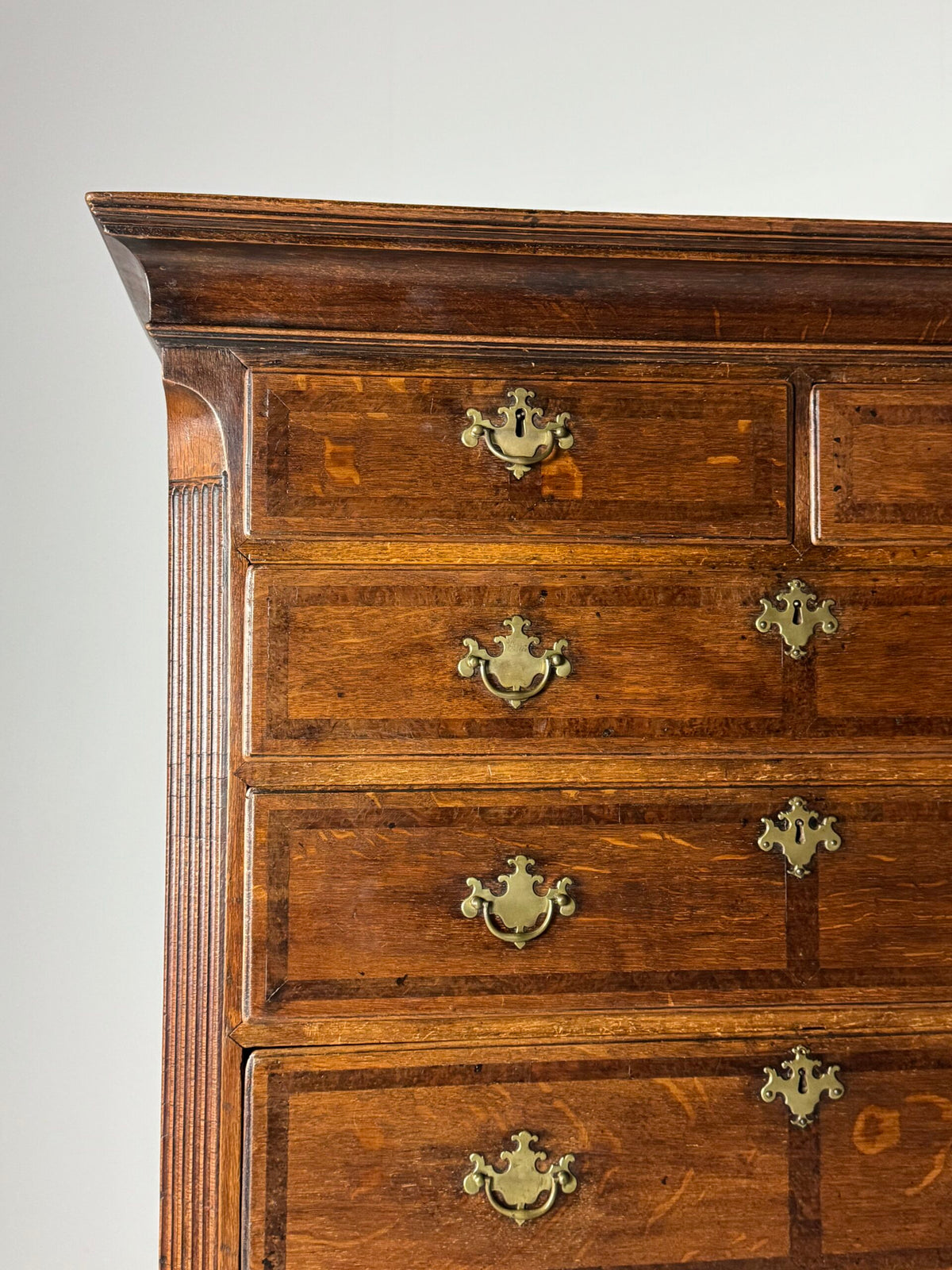English Oak Tallboy Chest on Chest, c. 1800, photo 3