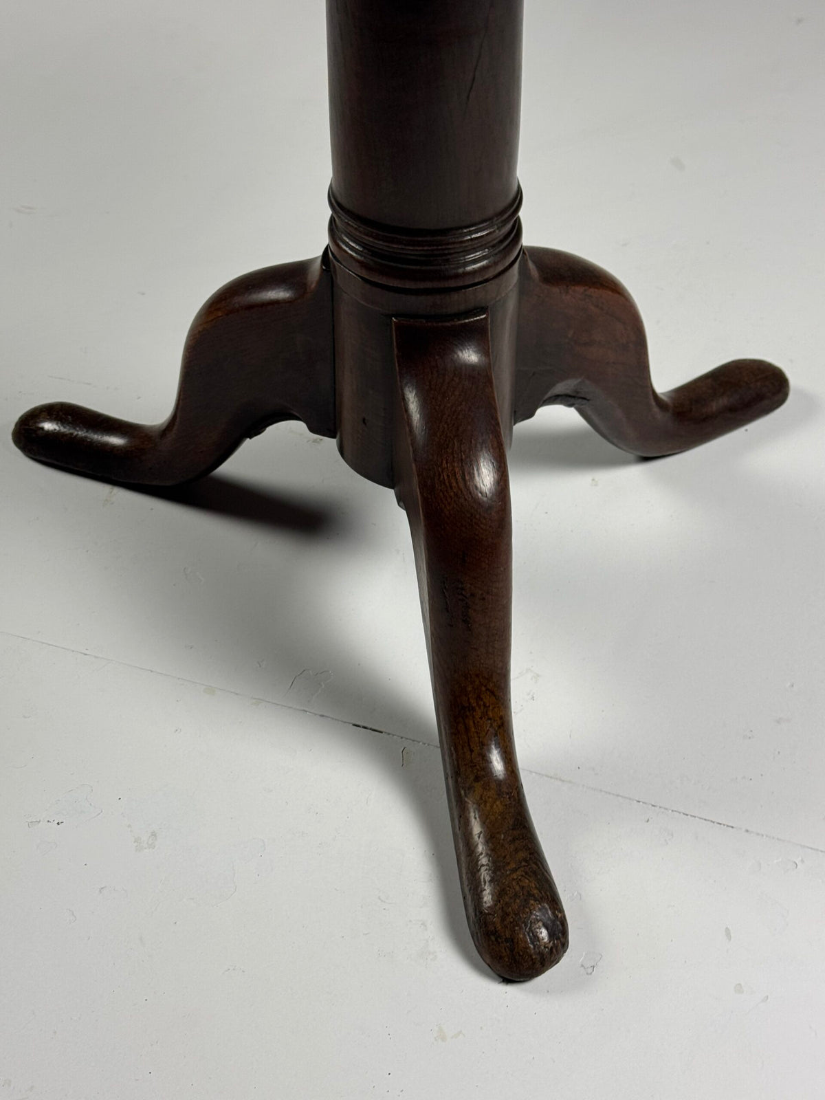 English Solid Oak Tilt Top Table, 19th Century, photo 10
