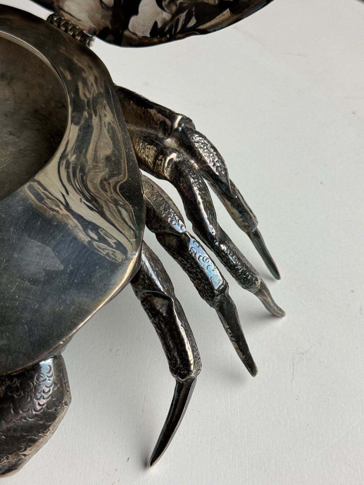 Silver Plated Crab in the Style of Franco Lapini, Spain c. 1960, photo 4
