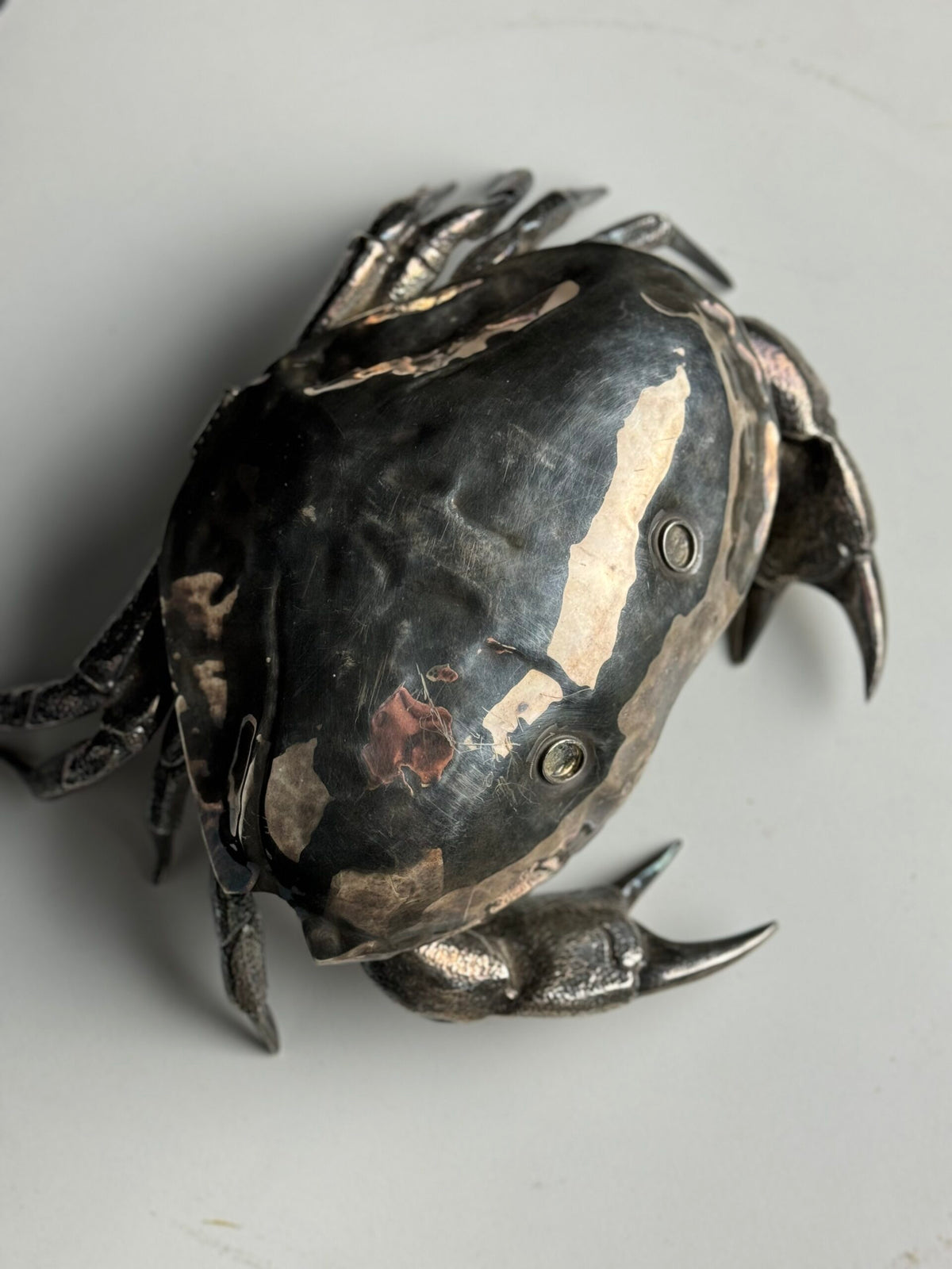 Silver Plated Crab in the Style of Franco Lapini, Spain c. 1960, photo 6