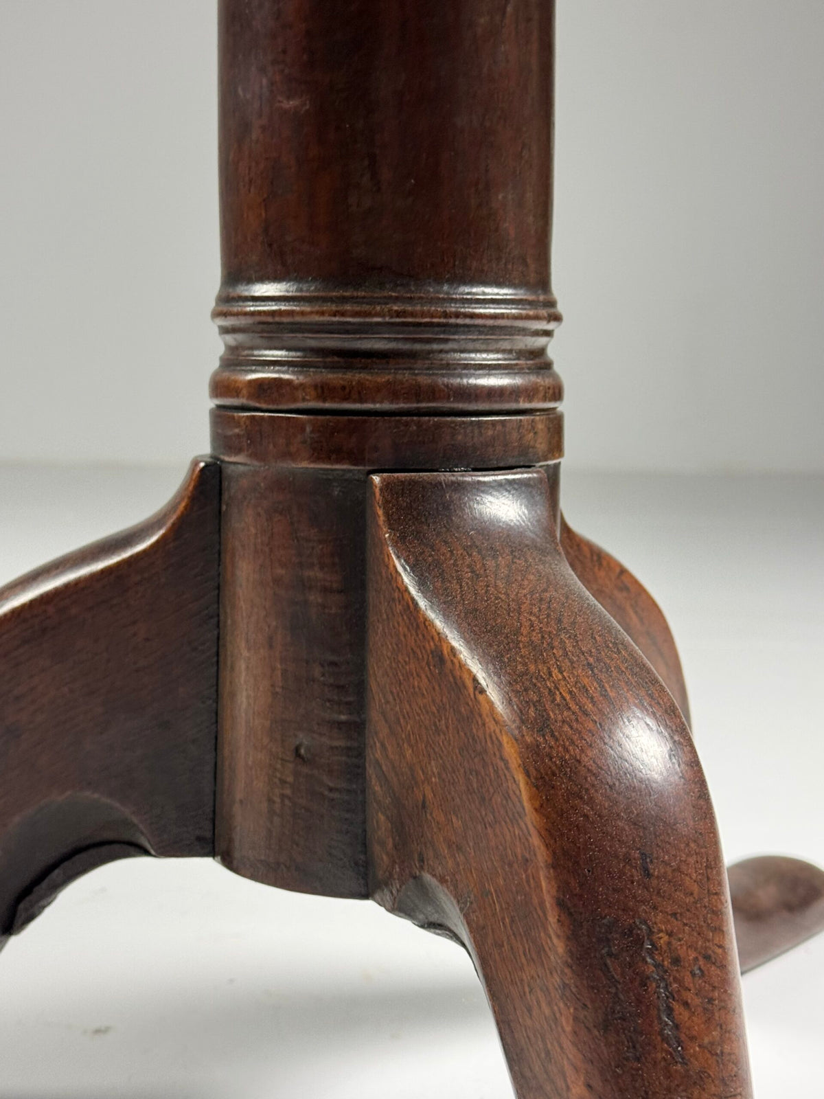 English Solid Oak Tilt Top Table, 19th Century, photo 14