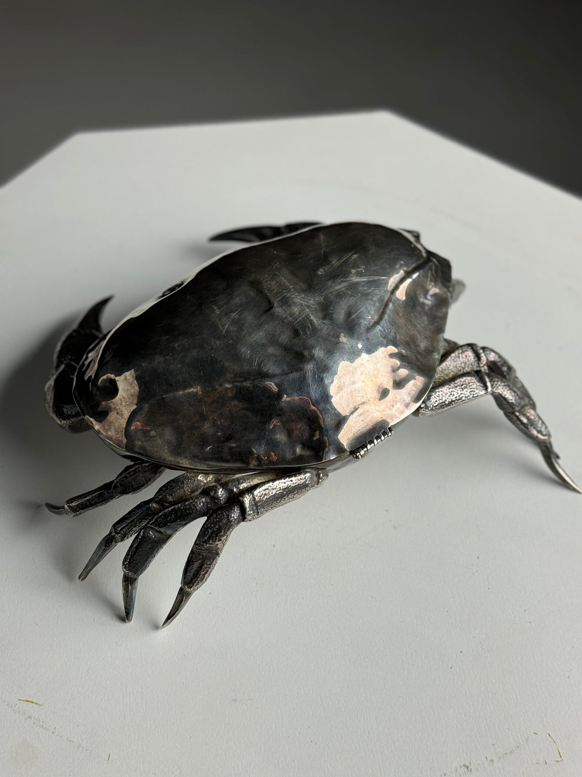 Silver Plated Crab in the Style of Franco Lapini, Spain c. 1960, photo 12