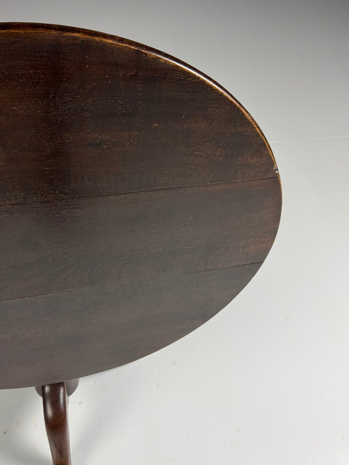 English Solid Oak Tilt Top Table, 19th Century, photo 20