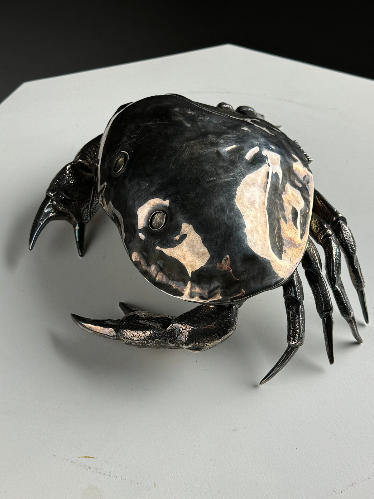 Silver Plated Crab in the Style of Franco Lapini, Spain c. 1960, photo 16