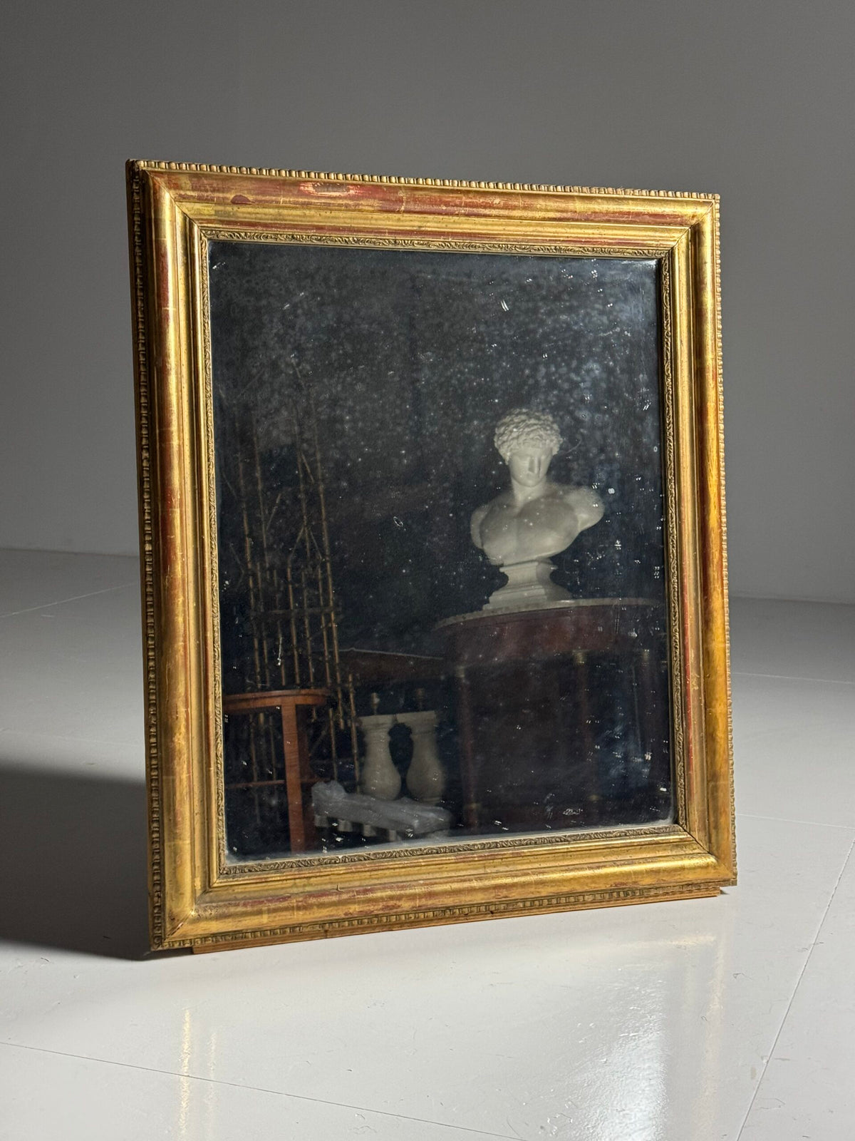 French Gilt Mirror with Original Mercury Glass, 19th Century, photo 16