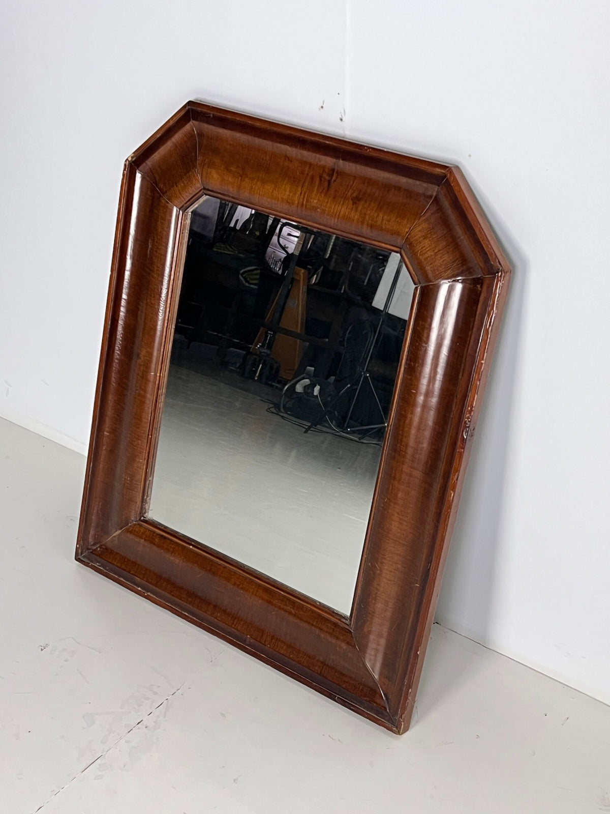 Dutch Mirror with Veneered Wide Frame, 19th Century, photo 2
