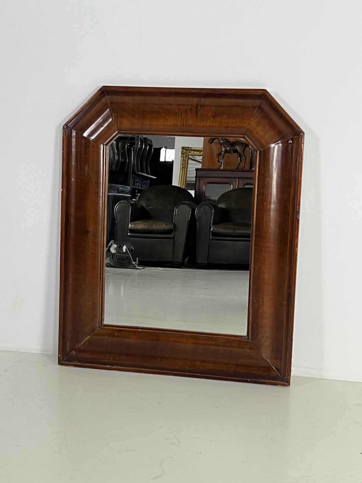Dutch Mirror with Veneered Wide Frame, 19th Century, photo 11
