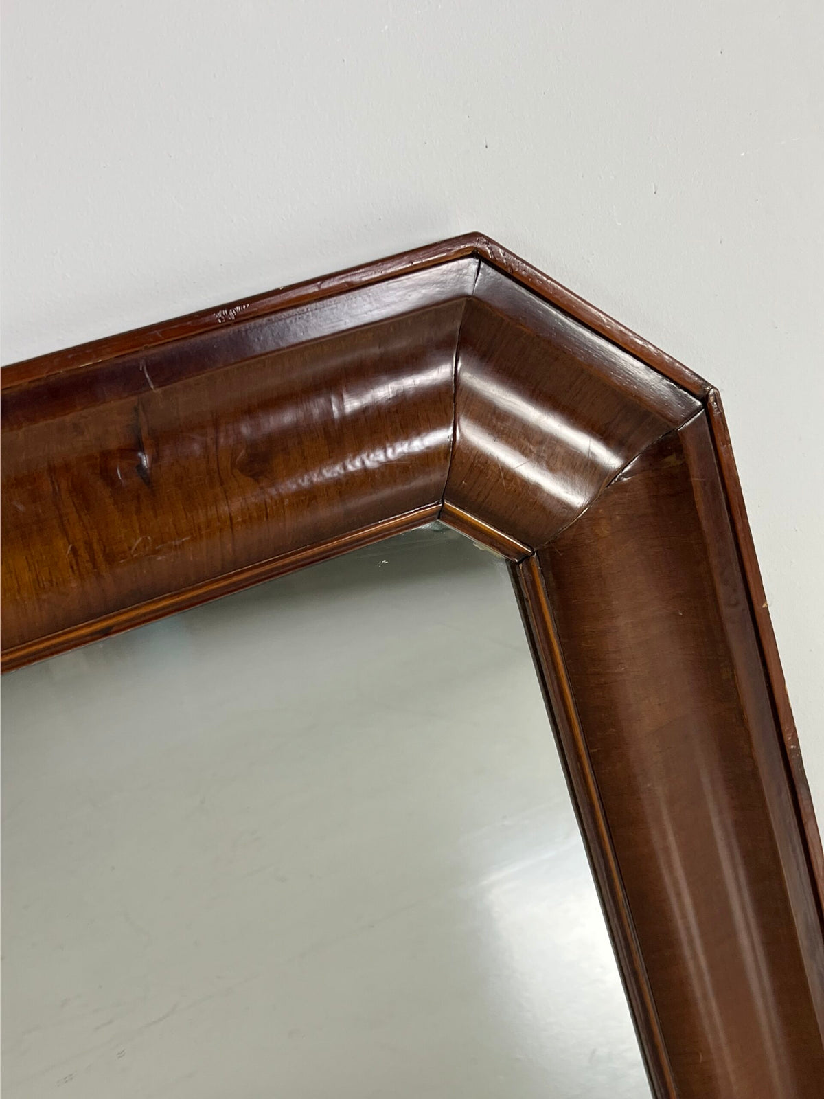 Dutch Mirror with Veneered Wide Frame, 19th Century, photo 14