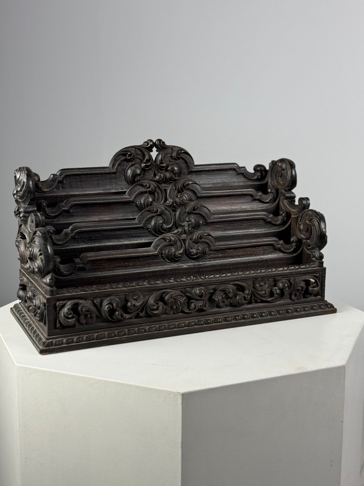 Carved Desk Organizer, Probably French c. 1890, photo 2