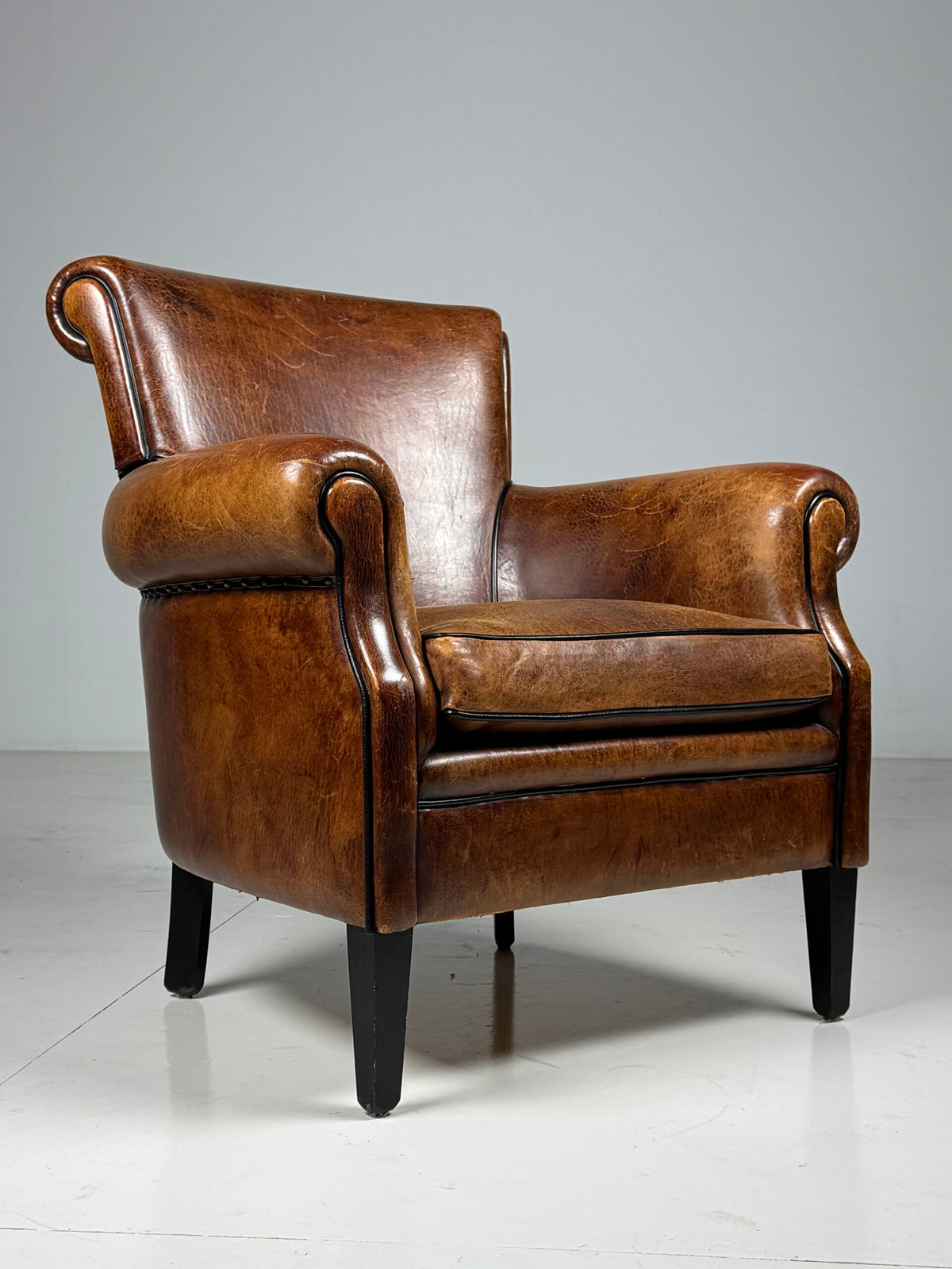 Sheepskin Club Armchair, 1990s, photo 13