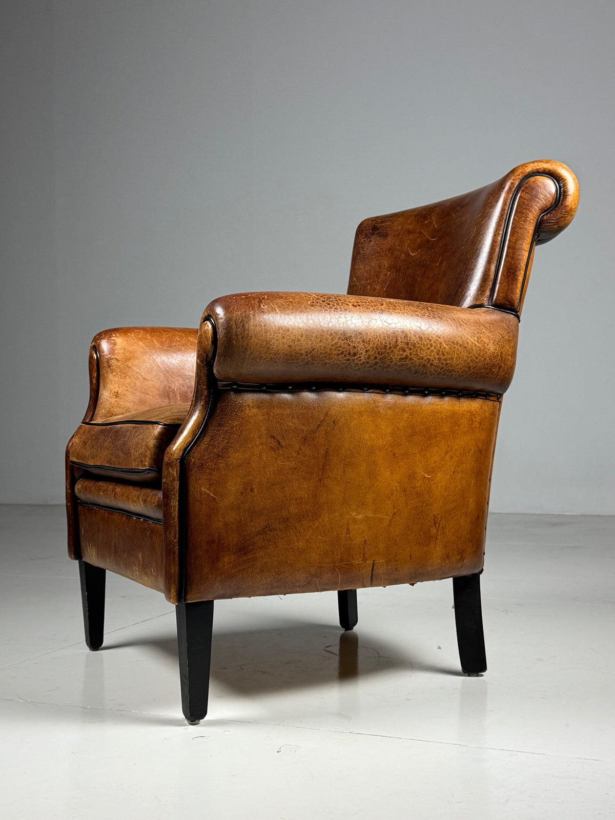 Sheepskin Club Armchair, 1990s, photo 12