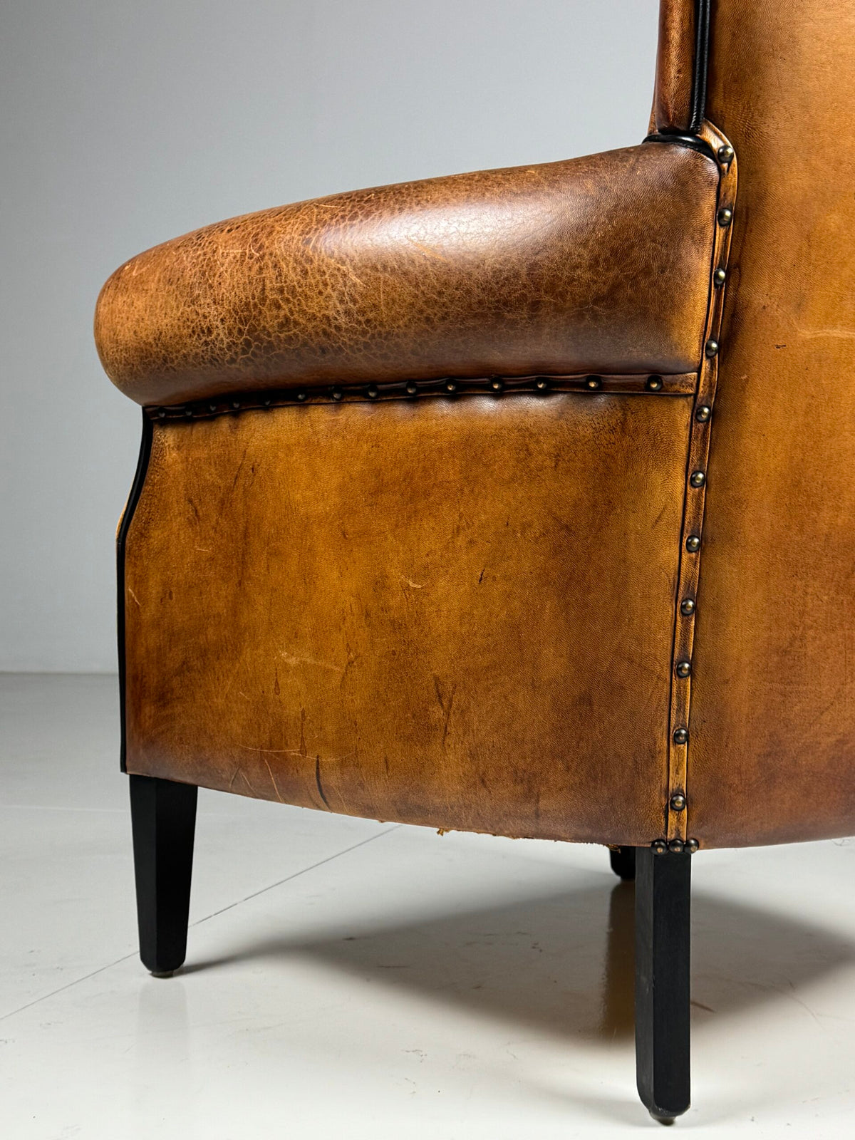 Sheepskin Club Armchair, 1990s, photo 7
