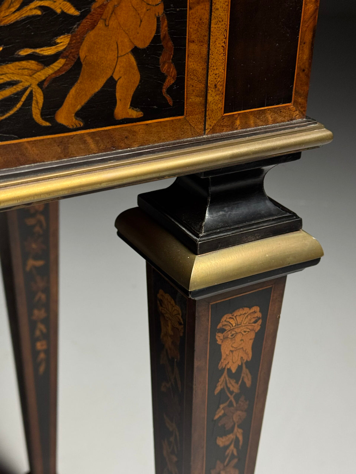 French Ebony Marquetry Games Table, 19th Century, photo 16