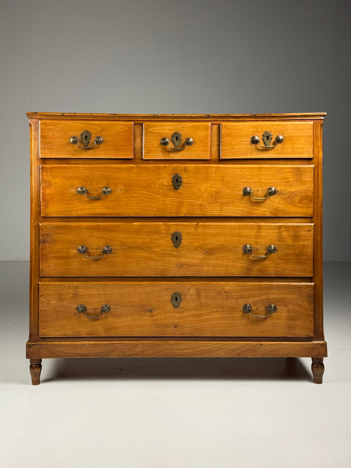 English Fruitwood Chest of Drawers, 19th Century, photo 1