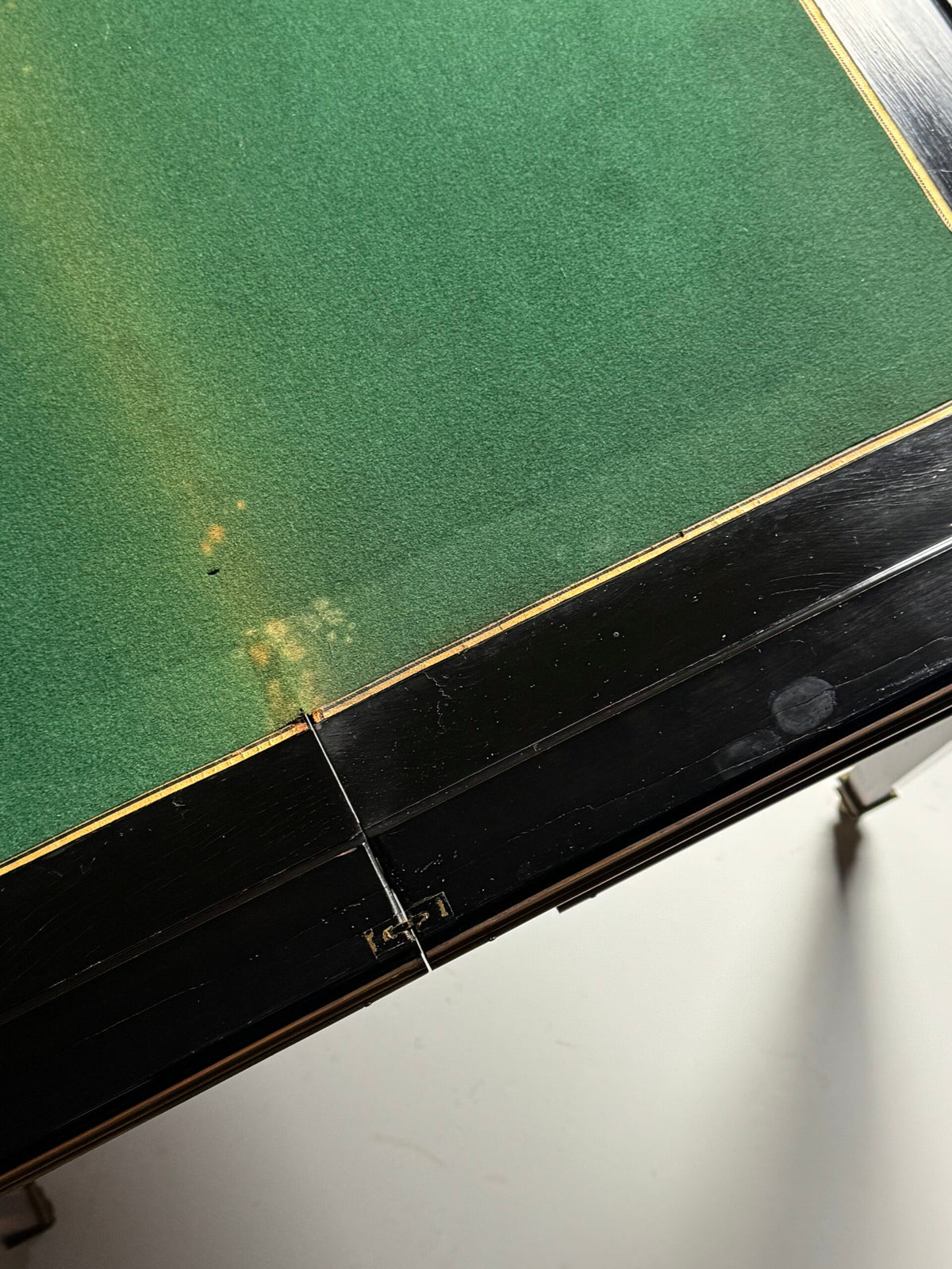 French Ebony Marquetry Games Table, 19th Century, photo 19