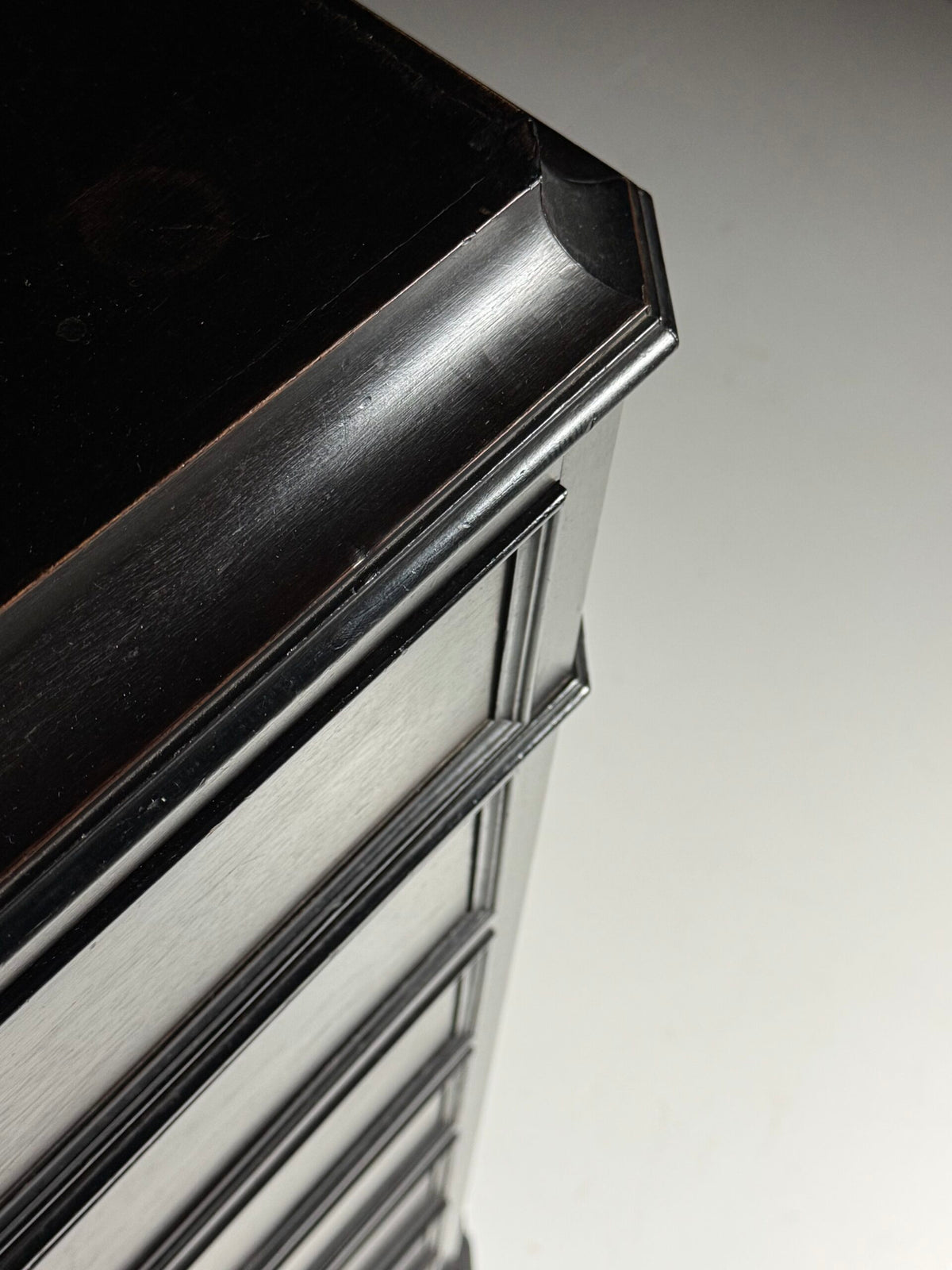 Louis Philippe Black Secretaire Chest of Drawers, 19th Century, photo 26