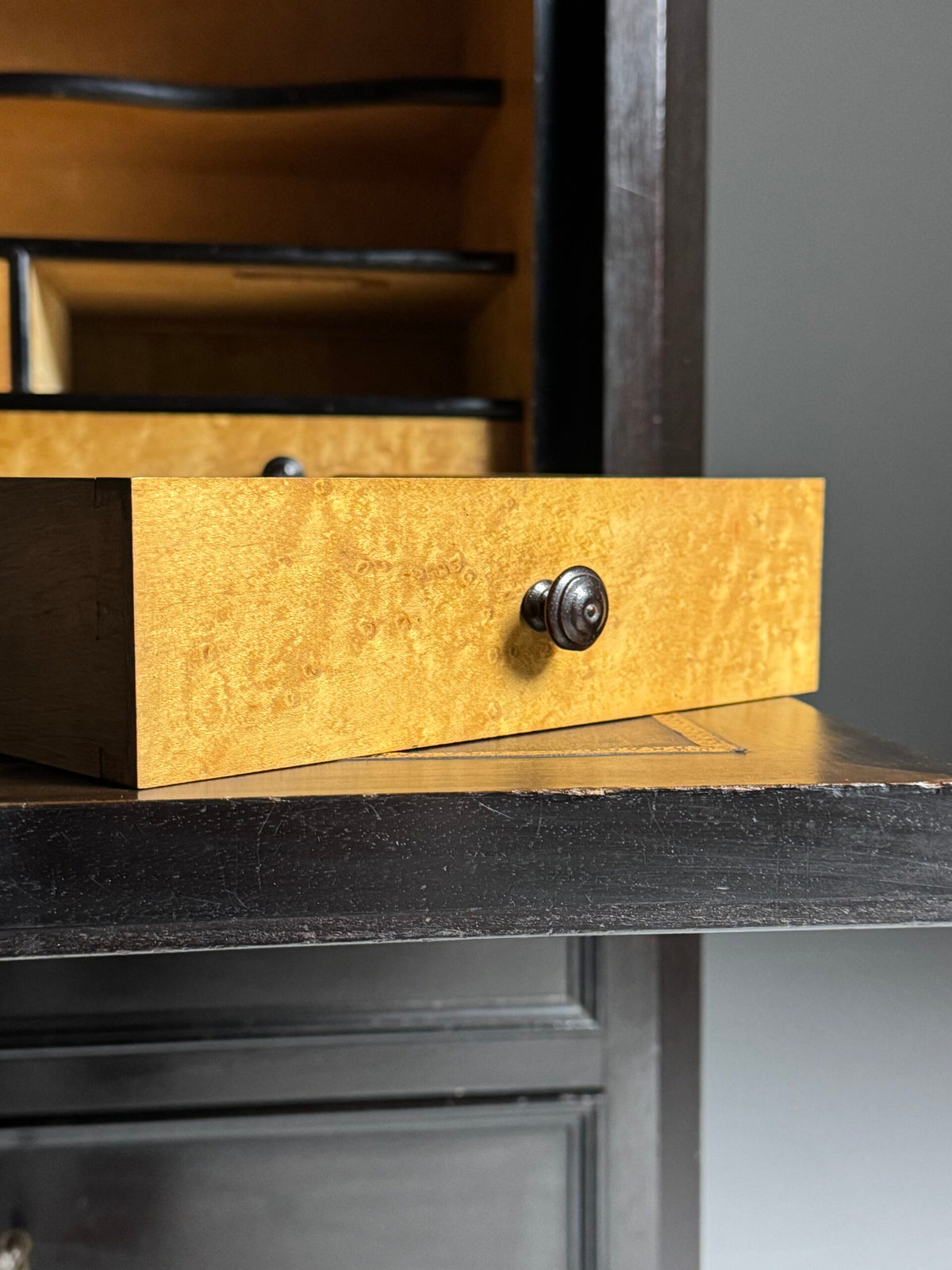 Louis Philippe Black Secretaire Chest of Drawers, 19th Century, photo 5