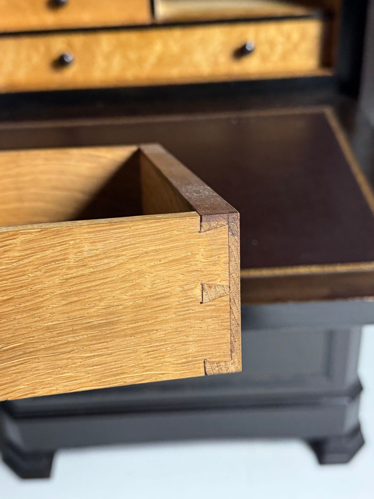 Louis Philippe Black Secretaire Chest of Drawers, 19th Century, photo 12