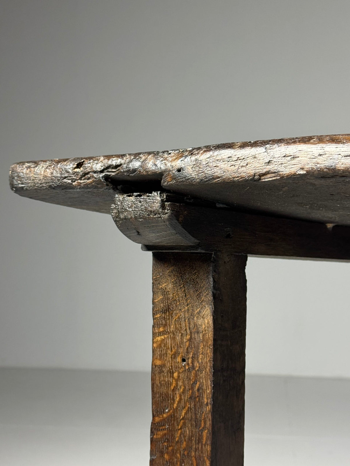 Oak Console Table with Single Plank Top, 18th Century, photo 25