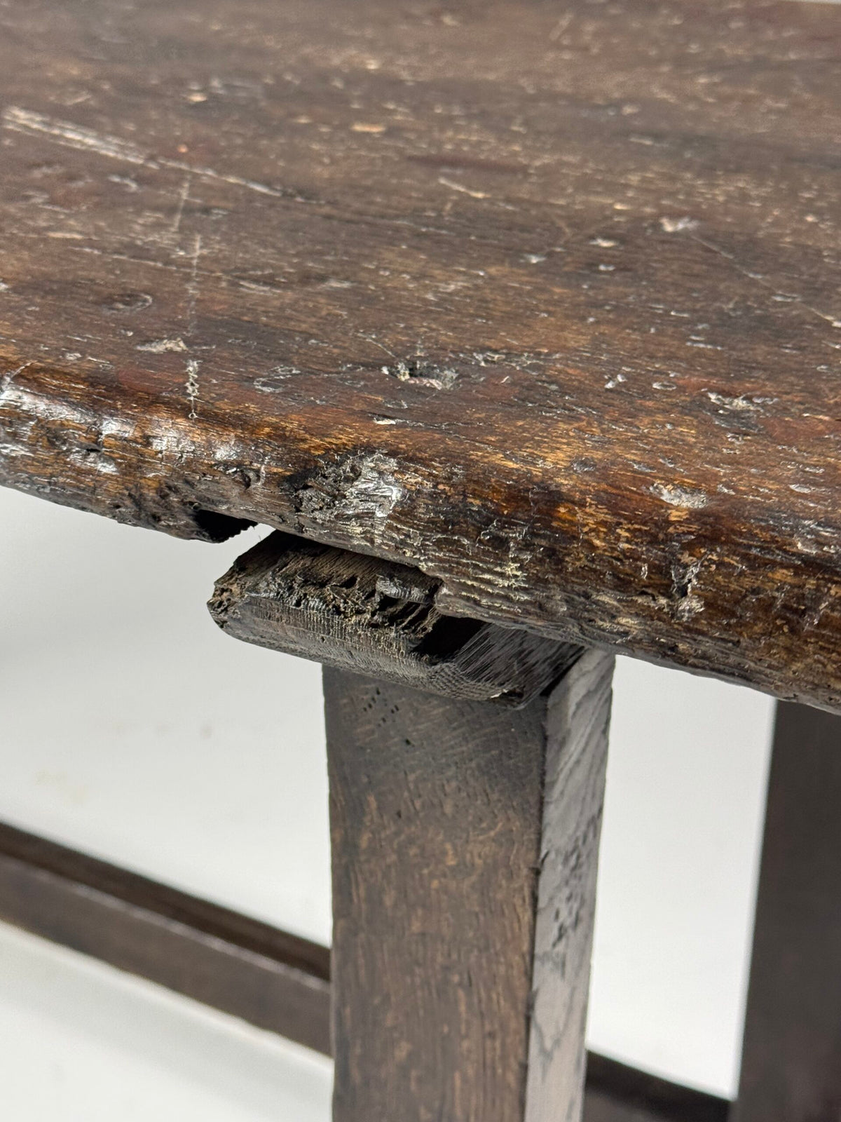 Oak Console Table with Single Plank Top, 18th Century, photo 18