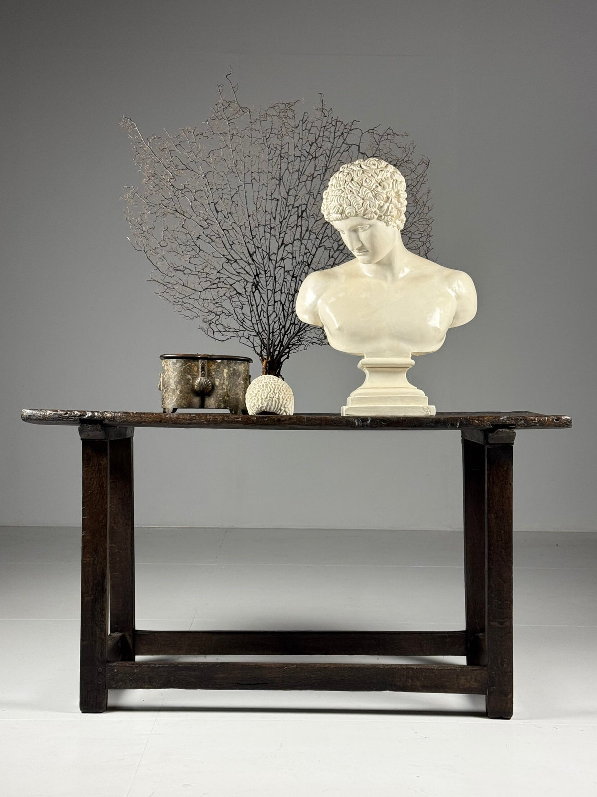 Oak Console Table with Single Plank Top, 18th Century, photo 3