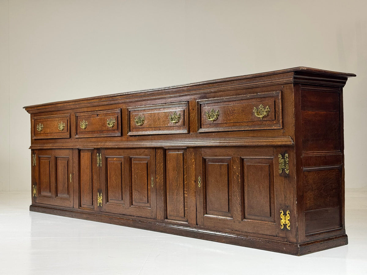 Extra Long English Oak Dresser, c. 1720, 302 cm, photo 26