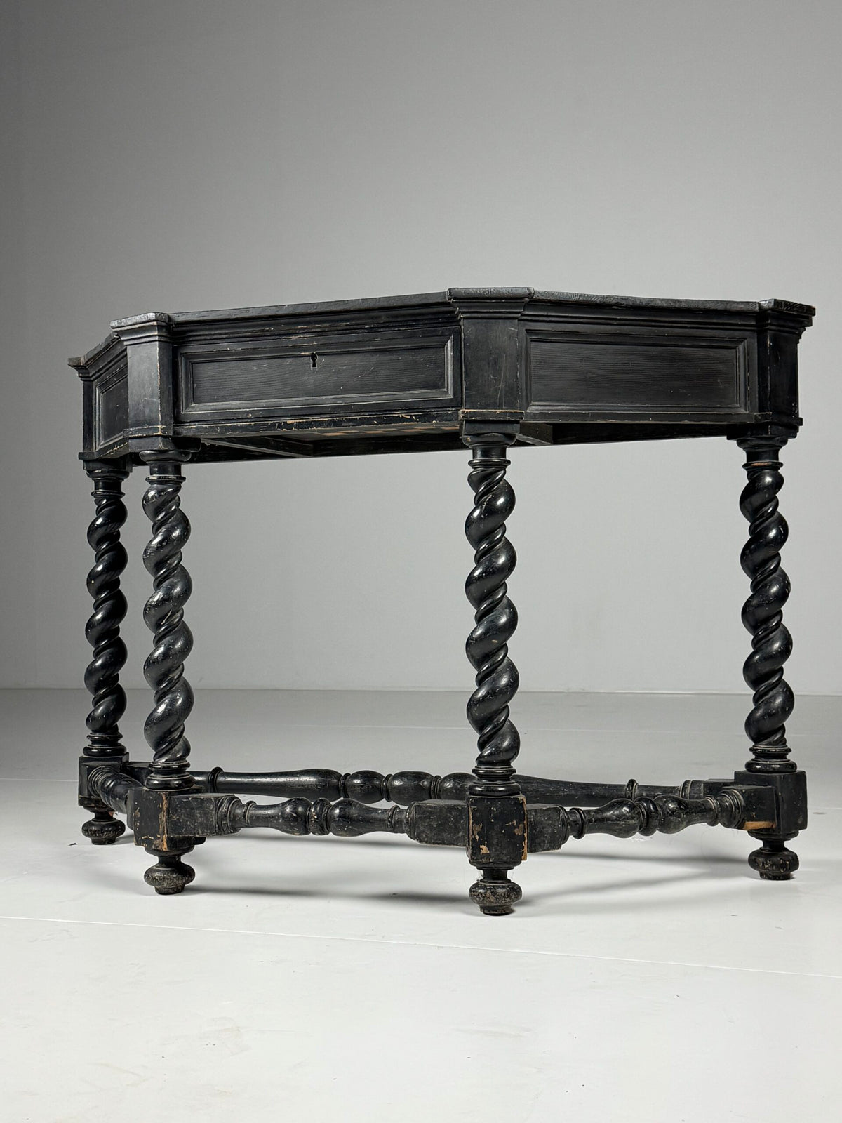 Black Painted French Console Table, Mid 19th Century, photo 19