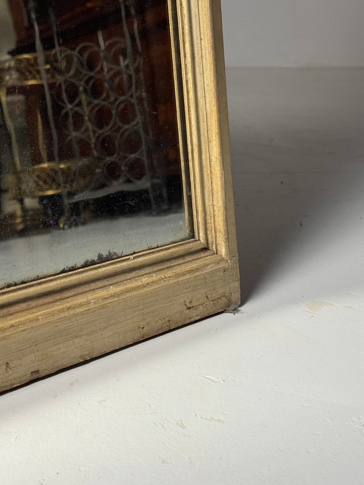 Antique French Mirror with Wavy Glass, Early 20th Century, photo 9