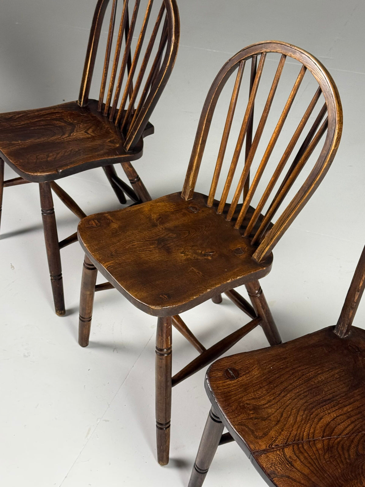 Set of Four Oak Windsor Dining Chairs, Early 20th Century, photo 6