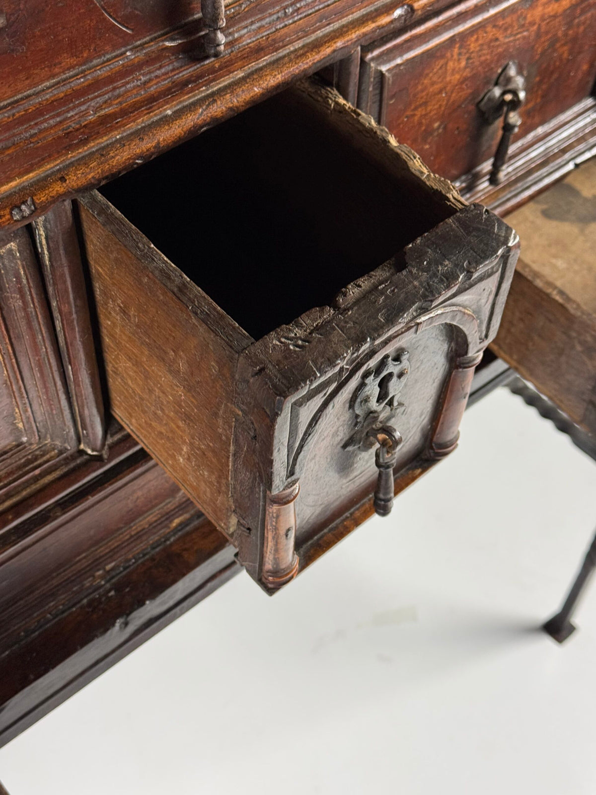 Spanish Walnut Vargueno, c. 1700, photo 19