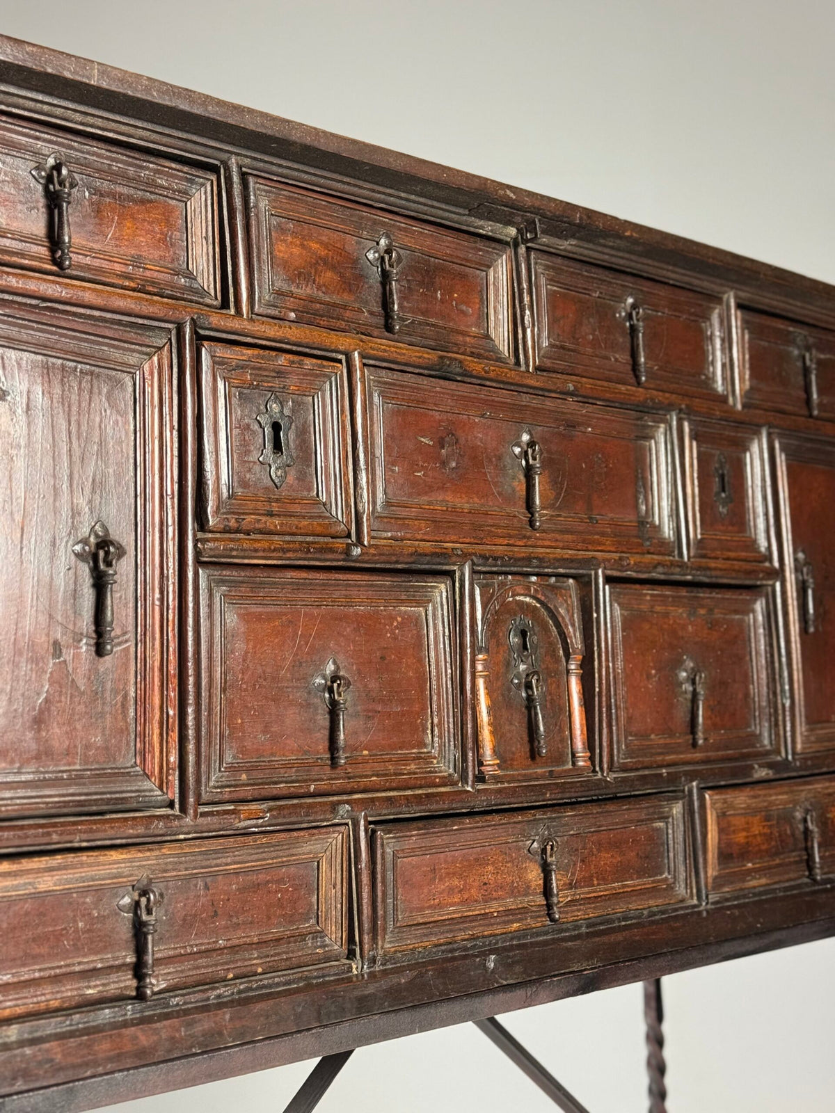 Spanish Walnut Vargueno, c. 1700, photo 7