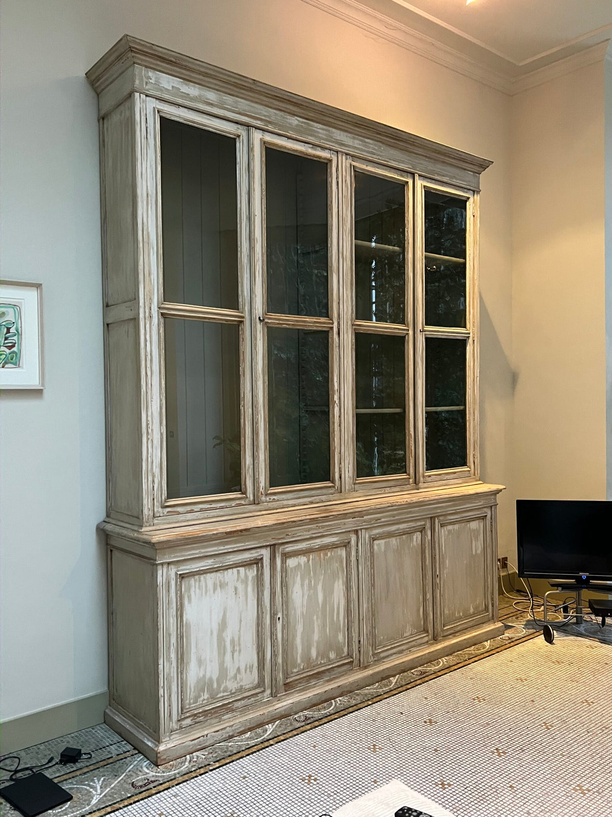 Giant Weathered Library Bookcase from Near Brussels, photo 2