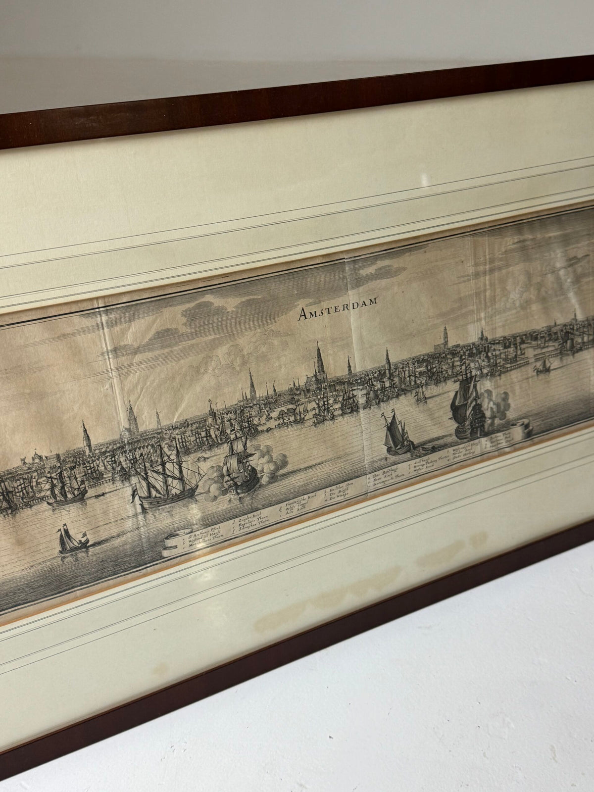 Framed Engraving of Amsterdam, 18th or 19th Century, photo 20
