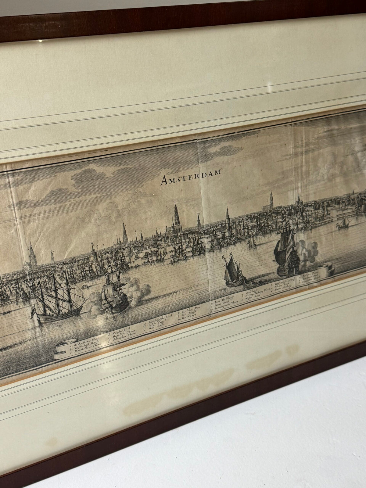 Framed Engraving of Amsterdam, 18th or 19th Century, photo 19