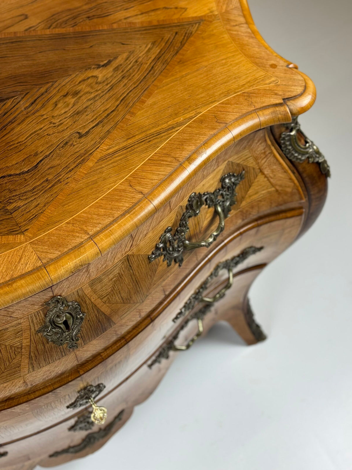 Swedish Rococo Marquetry Commode, 18th Century, photo 15