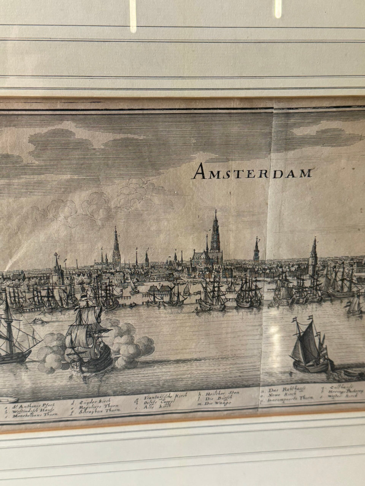 Framed Engraving of Amsterdam, 18th or 19th Century, photo 18