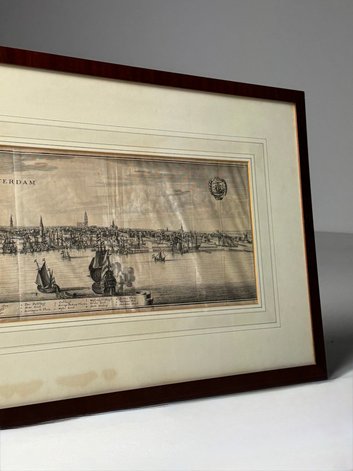 Framed Engraving of Amsterdam, 18th or 19th Century, photo 15