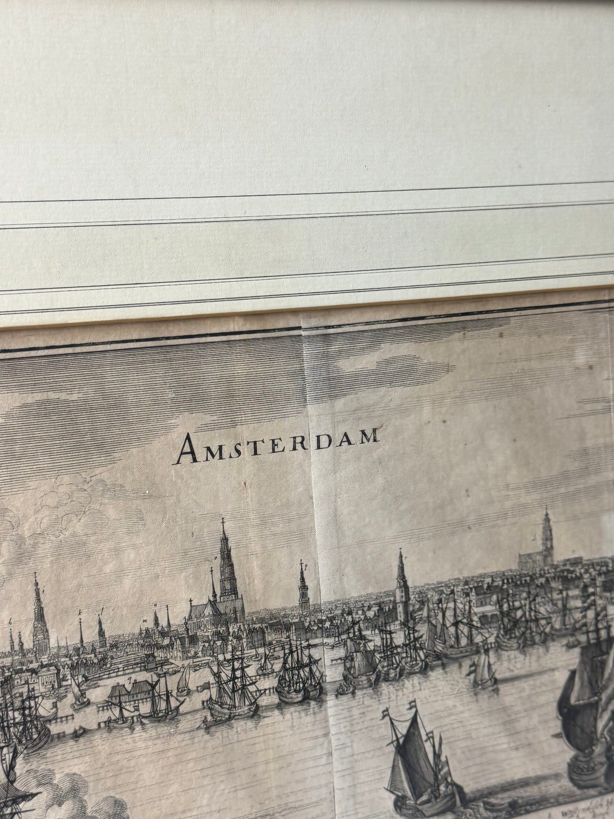 Framed Engraving of Amsterdam, 18th or 19th Century, photo 12