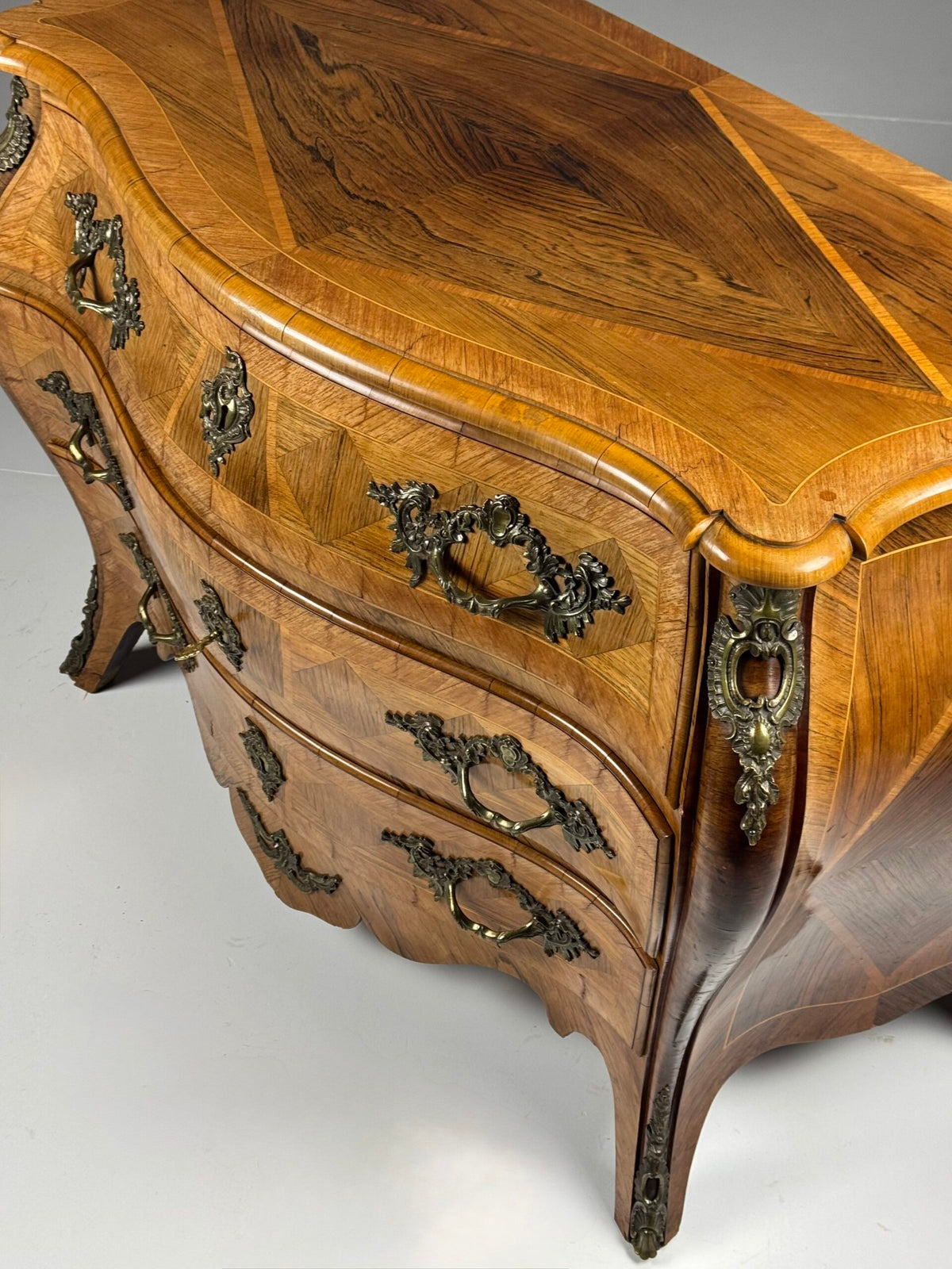 Swedish Rococo Marquetry Commode, 18th Century, photo 5
