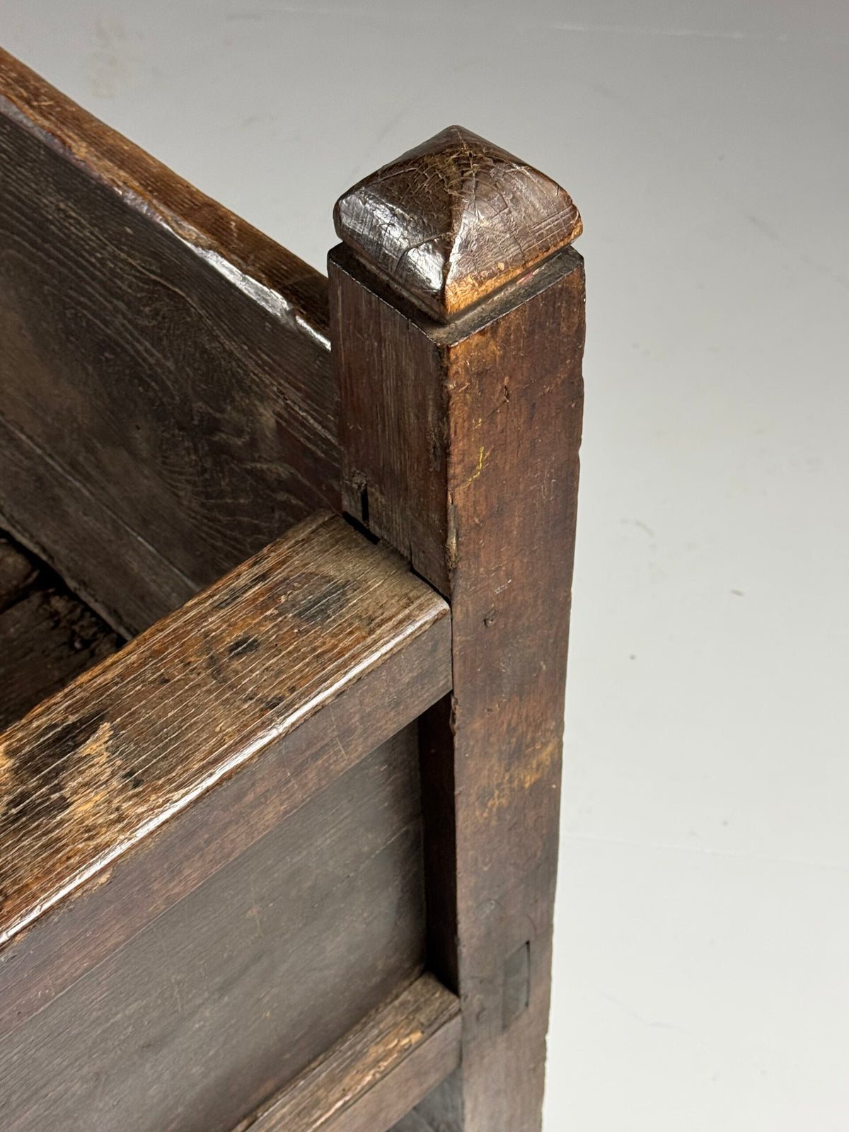 Robust Spanish Solid Oak Bench, 18th Century, photo 4