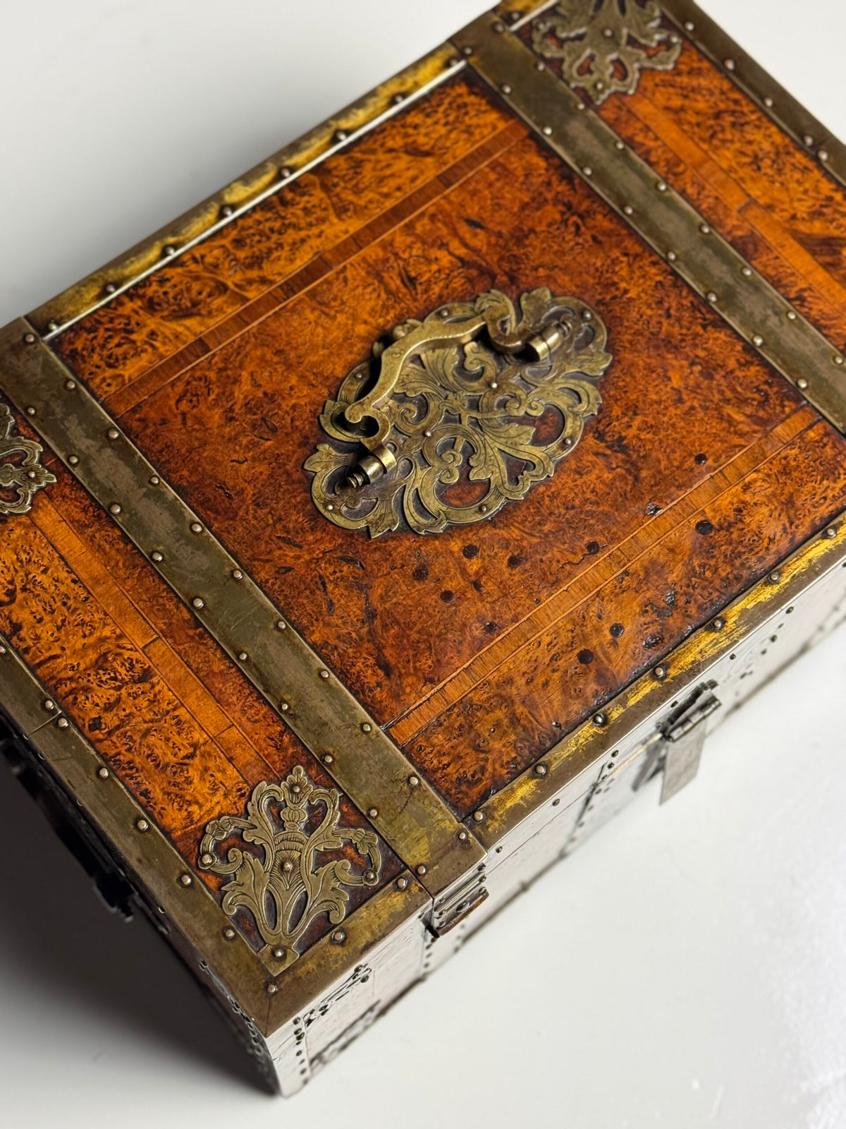 English Strongbox with Asian Interior and Double Bottom, c. 1700, photo 16