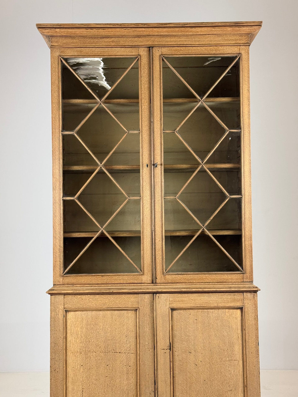 English Bleached Oak Display Cabinet, 19th Century, photo 3