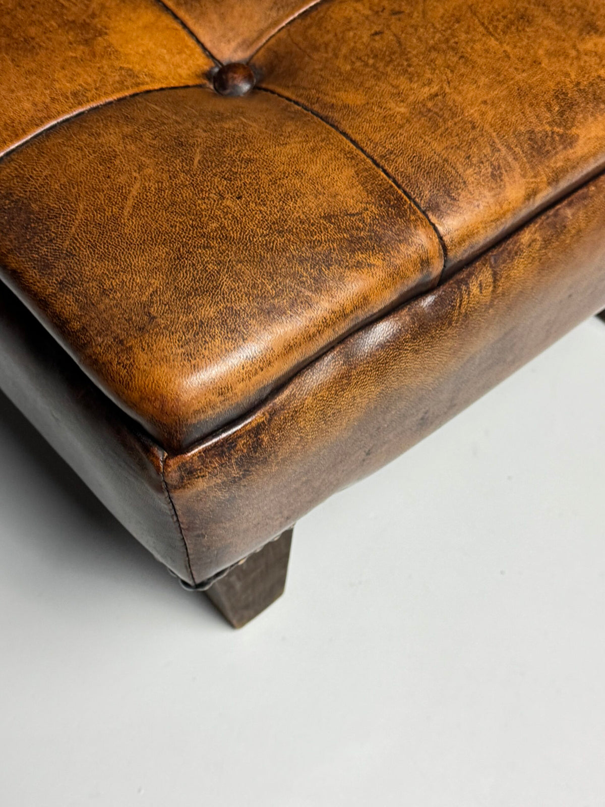 Tufted Sheepskin Pouf or Footstool, photo 10