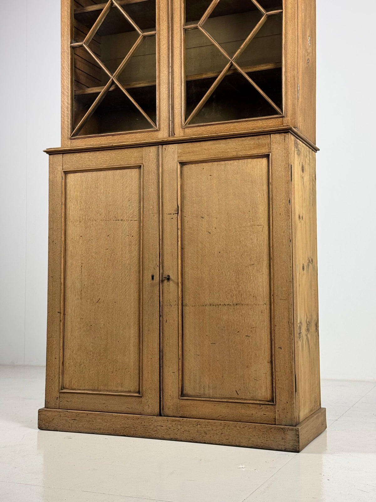 English Bleached Oak Display Cabinet, 19th Century, photo 8