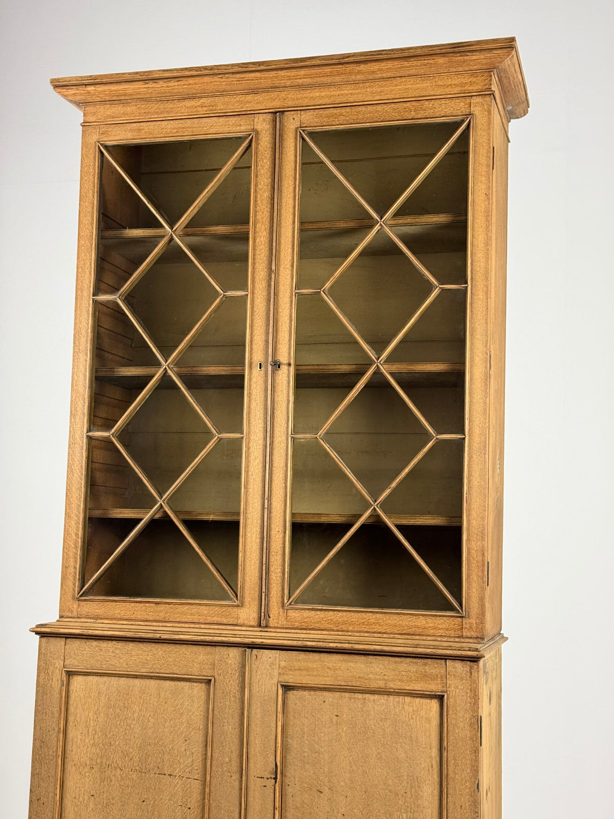 English Bleached Oak Display Cabinet, 19th Century, photo 16