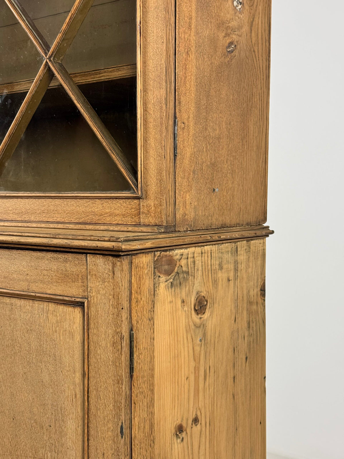 English Bleached Oak Display Cabinet, 19th Century, photo 19