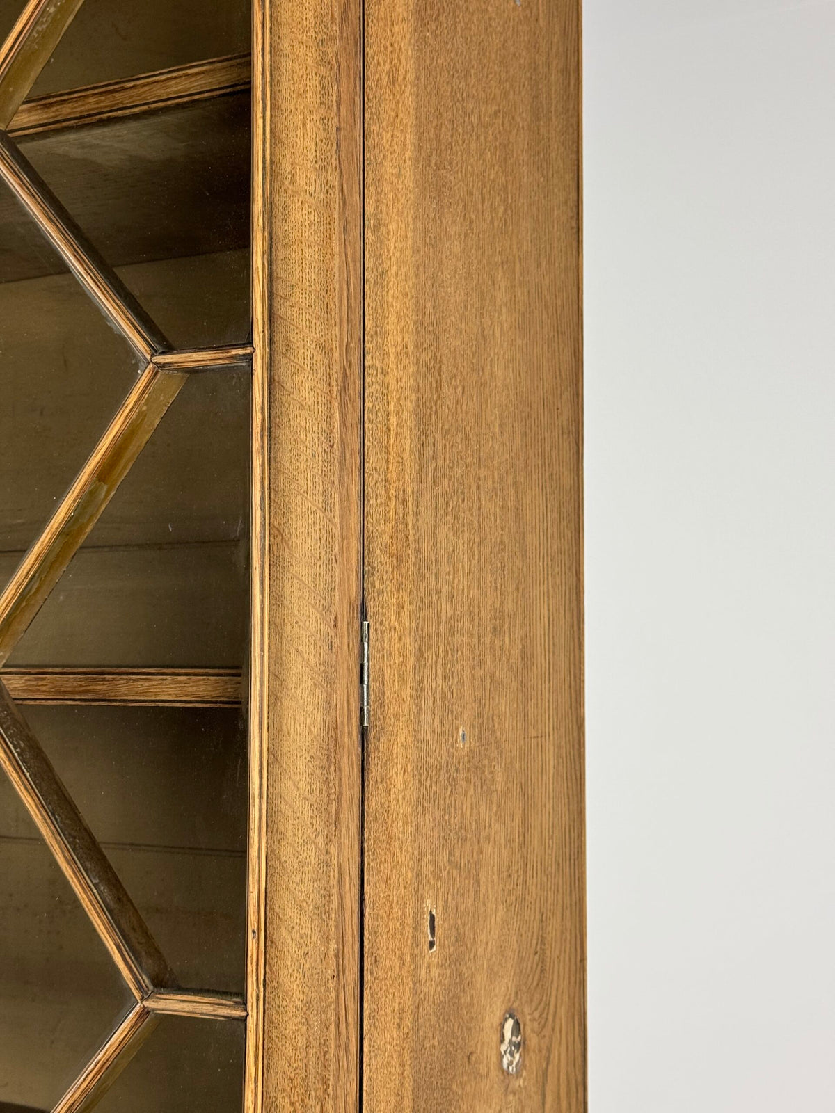 English Bleached Oak Display Cabinet, 19th Century, photo 20