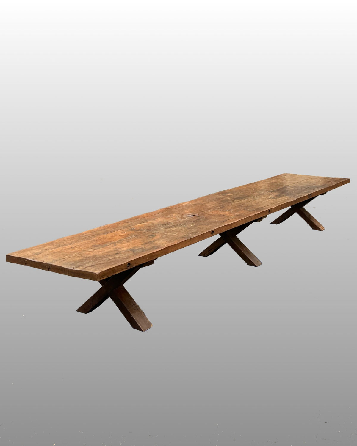 Monumental Oak Refectory Table, 603 cm, Belgium c. 1915, photo 15